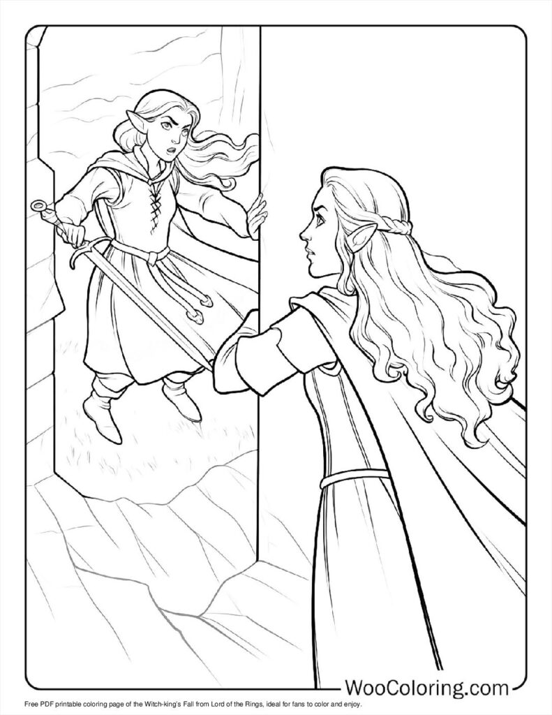 100  Lord Of The Rings coloring pages  Free PDF To Print  - 97