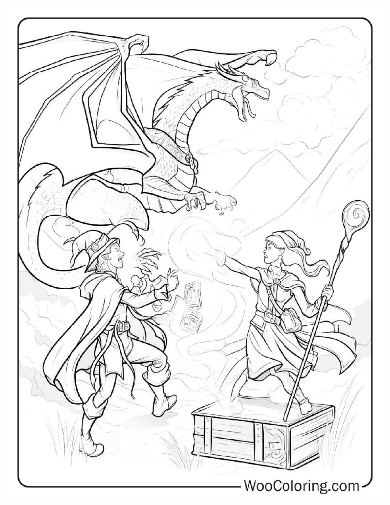 100 Dungeons Dragons coloring pages Free PDF To Print - 98