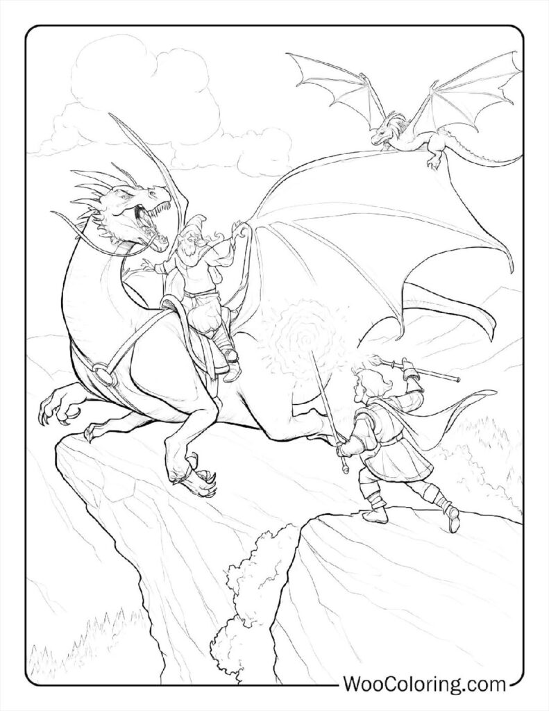 100 Dungeons Dragons coloring pages Free PDF To Print - 72