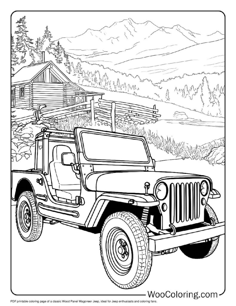 100  Jeep coloring pages  Free PDF To Print  - 13