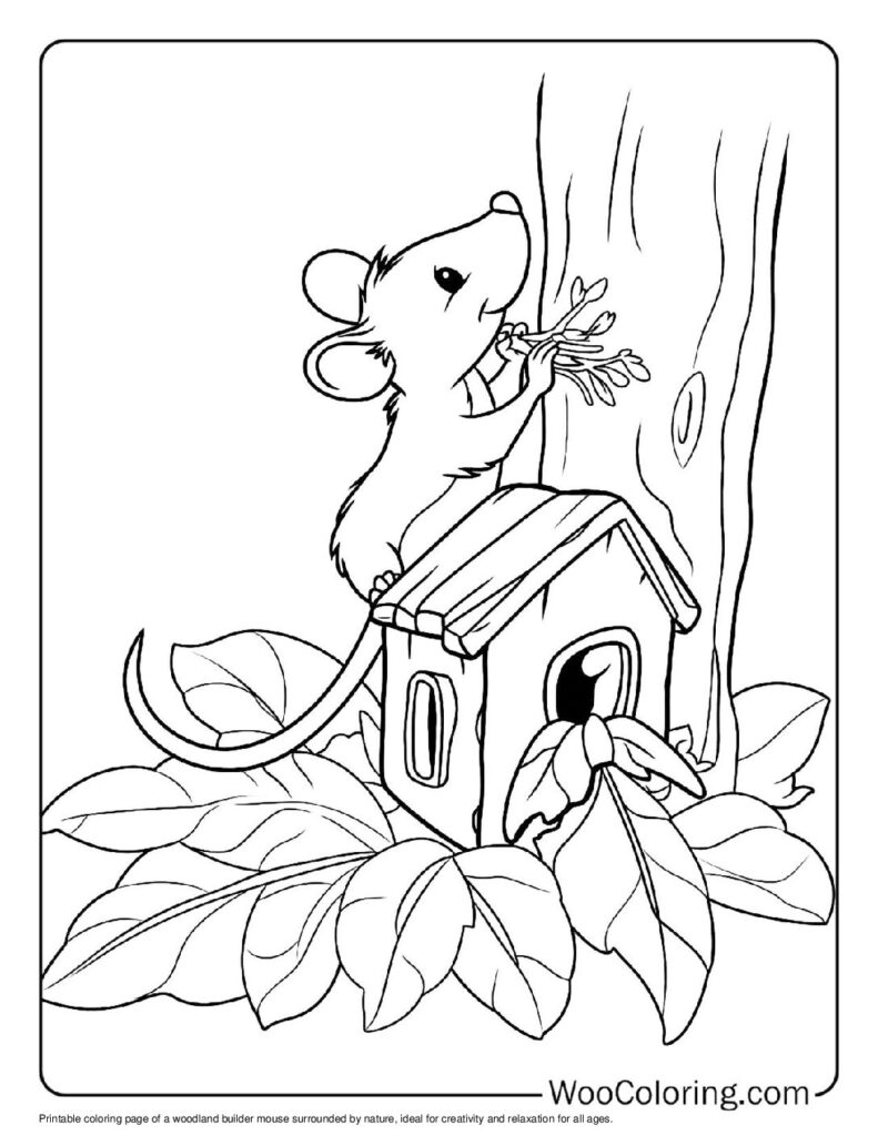 100  Mouse coloring pages  Free PDF To Print  - 95