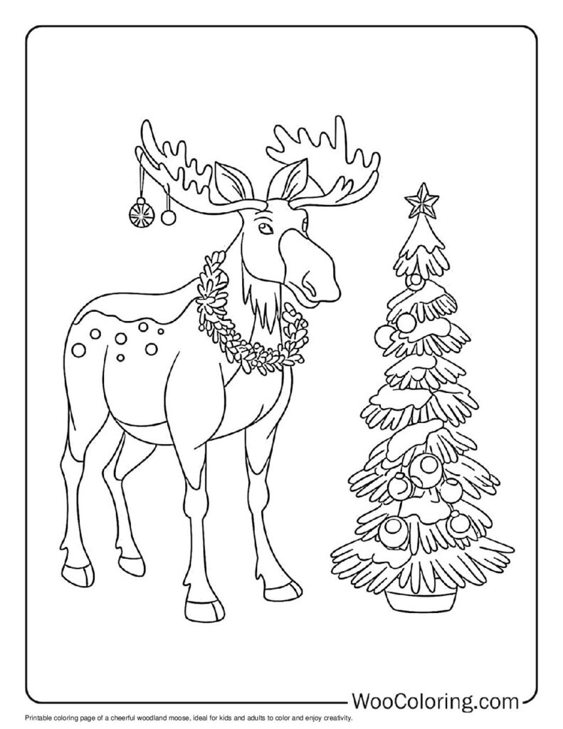 100  Moose coloring pages  Free PDF To Print  - 3