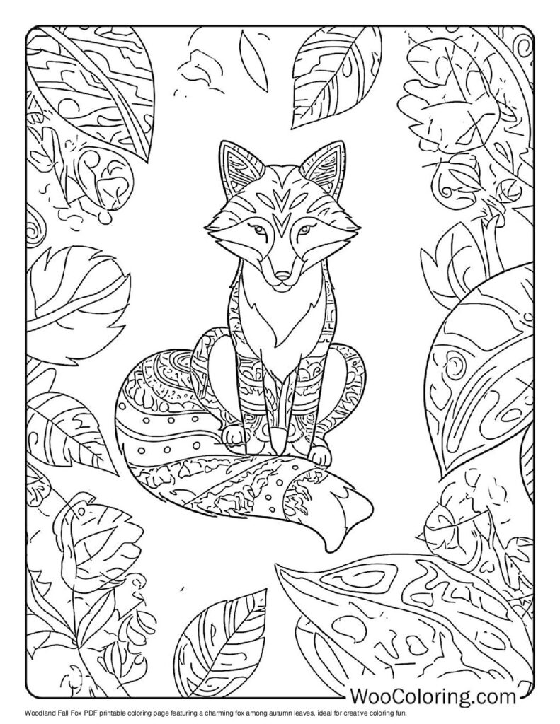 100  Fox coloring pages  Free PDF To Print  - 30