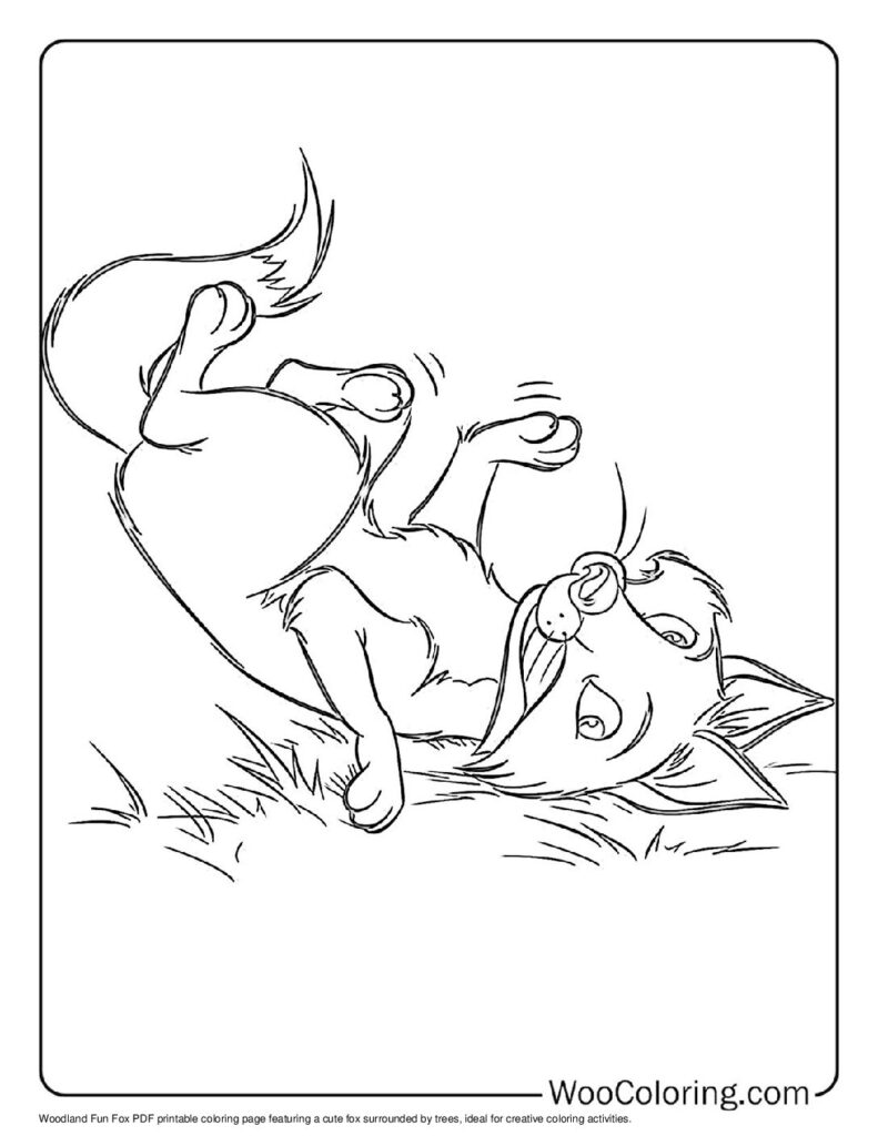 100  Fox coloring pages  Free PDF To Print  - 91