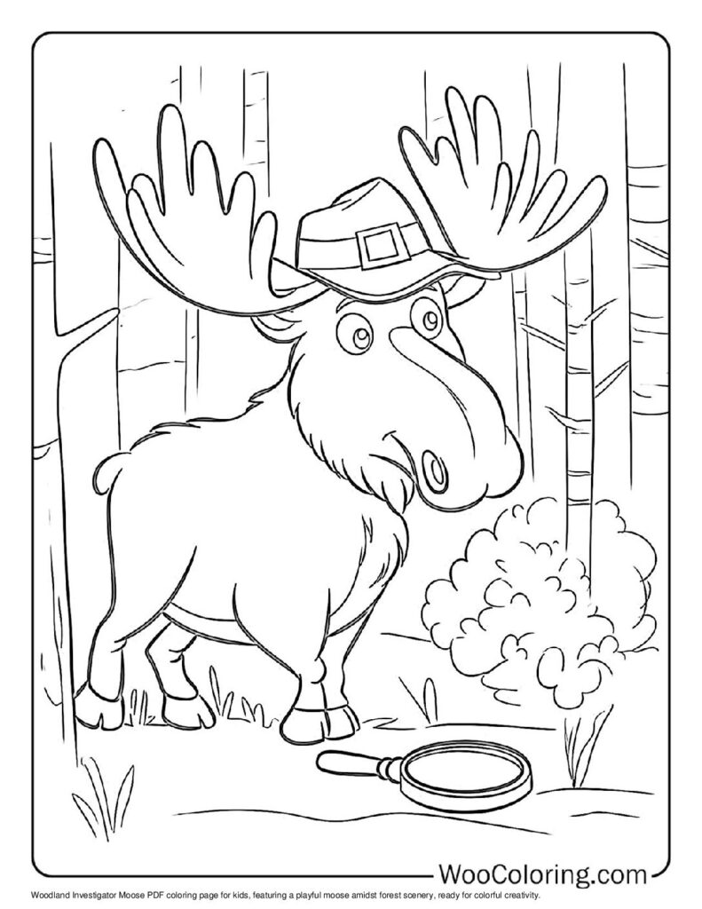 100  Moose coloring pages  Free PDF To Print  - 87
