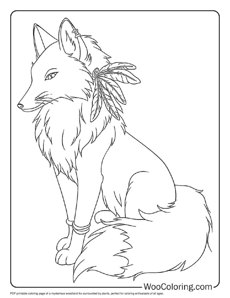 100  Fox coloring pages  Free PDF To Print  - 11