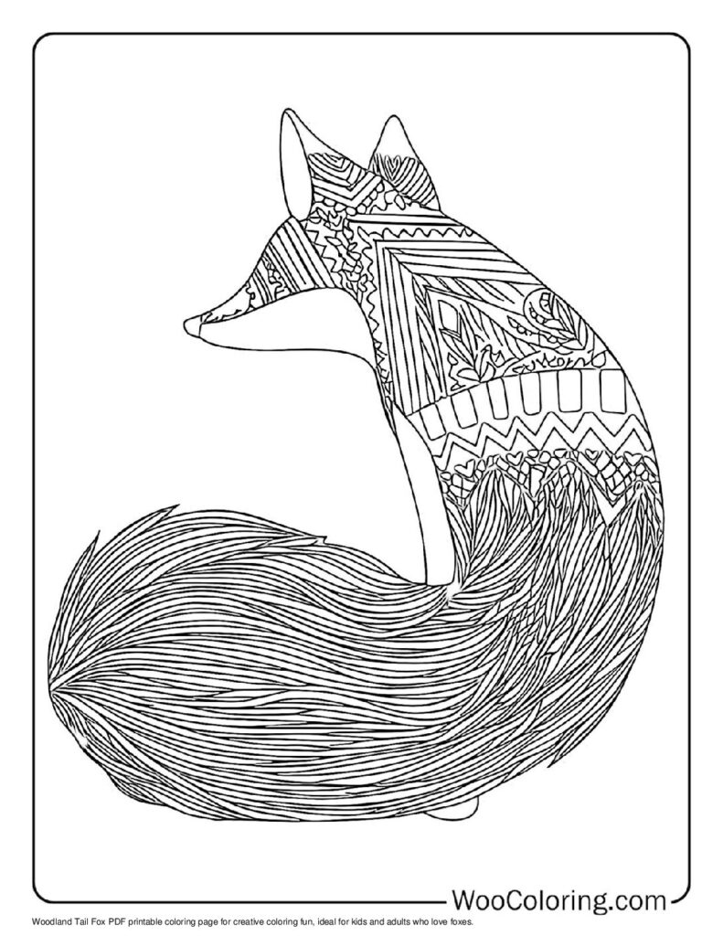 100  Fox coloring pages  Free PDF To Print  - 65