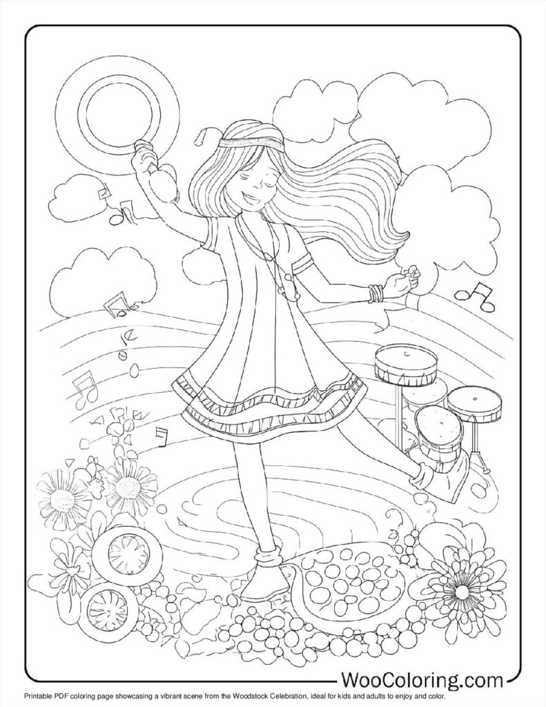 100  Hippie coloring pages  Free PDF To Print  - 82