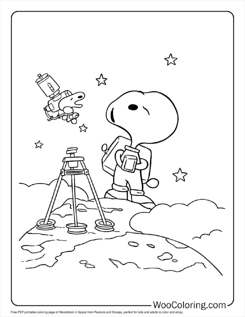 100  Peanuts   Snoopy coloring pages  Free PDF To Print  - 97