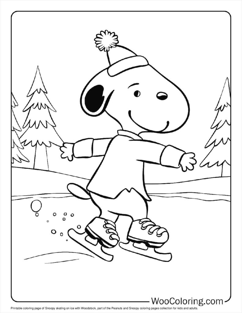 100  Peanuts   Snoopy coloring pages  Free PDF To Print  - 96