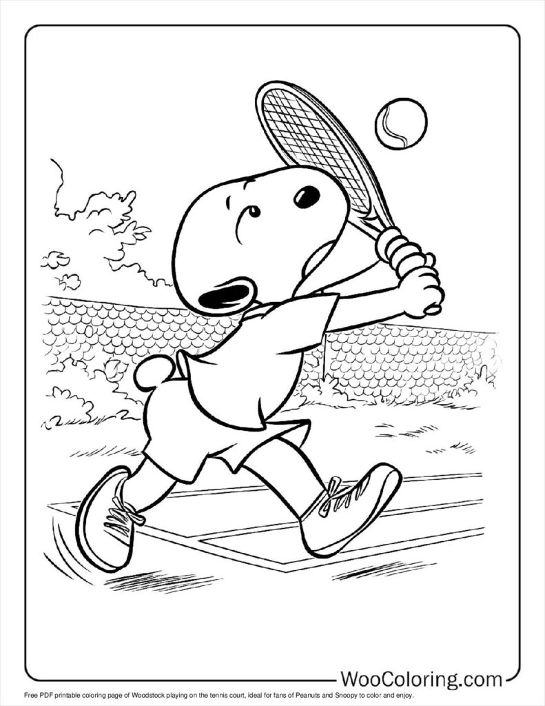 100  Peanuts   Snoopy coloring pages  Free PDF To Print  - 11
