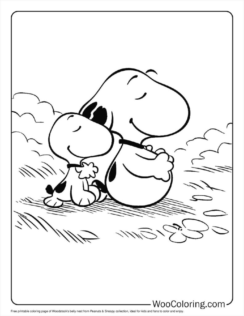 100  Peanuts   Snoopy coloring pages  Free PDF To Print  - 41
