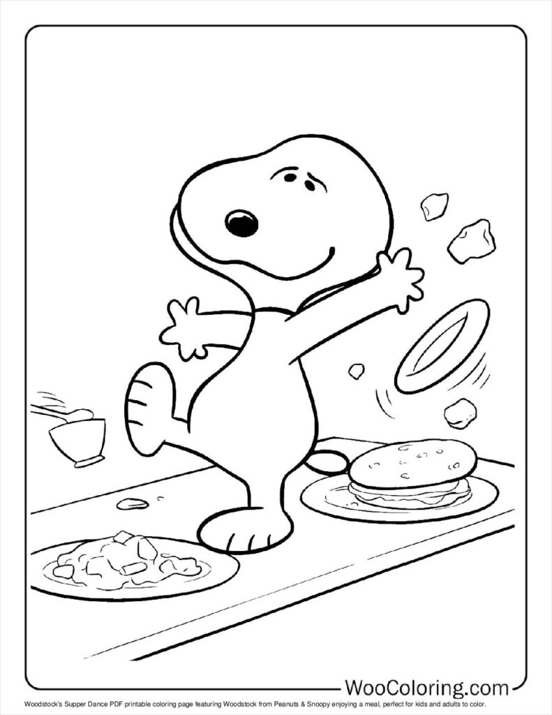 100  Peanuts   Snoopy coloring pages  Free PDF To Print  - 56