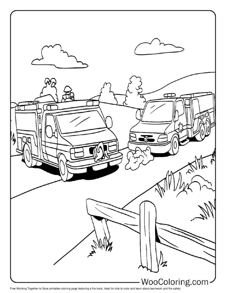 100  Fire Truck coloring pages  Free PDF To Print  - 12