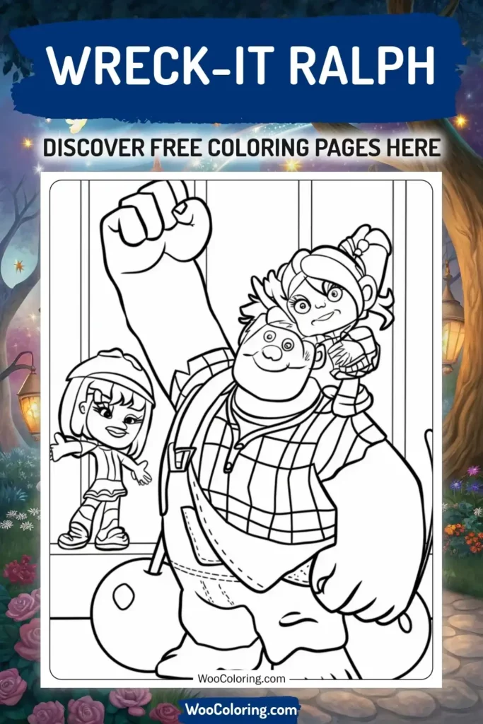 Wreck-It Ralph coloring pages designs from Disney