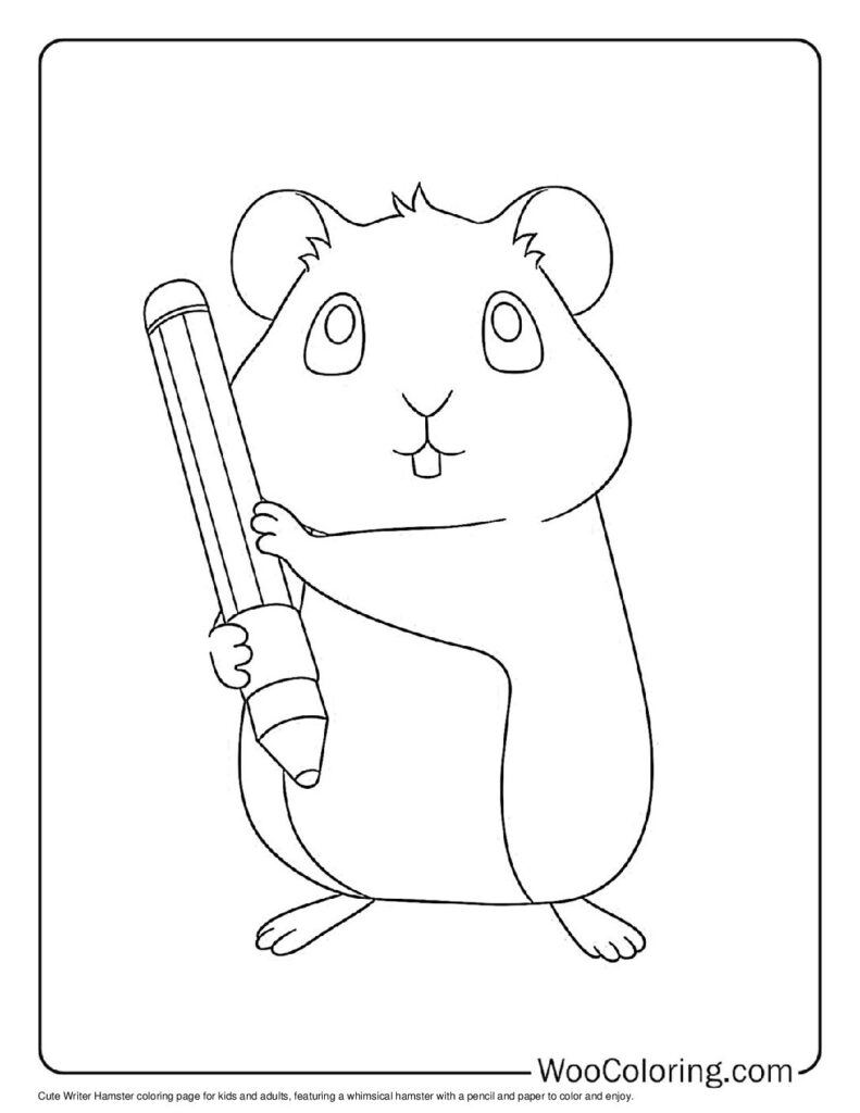 100  Hamster coloring pages  Free PDF To Print  - 61