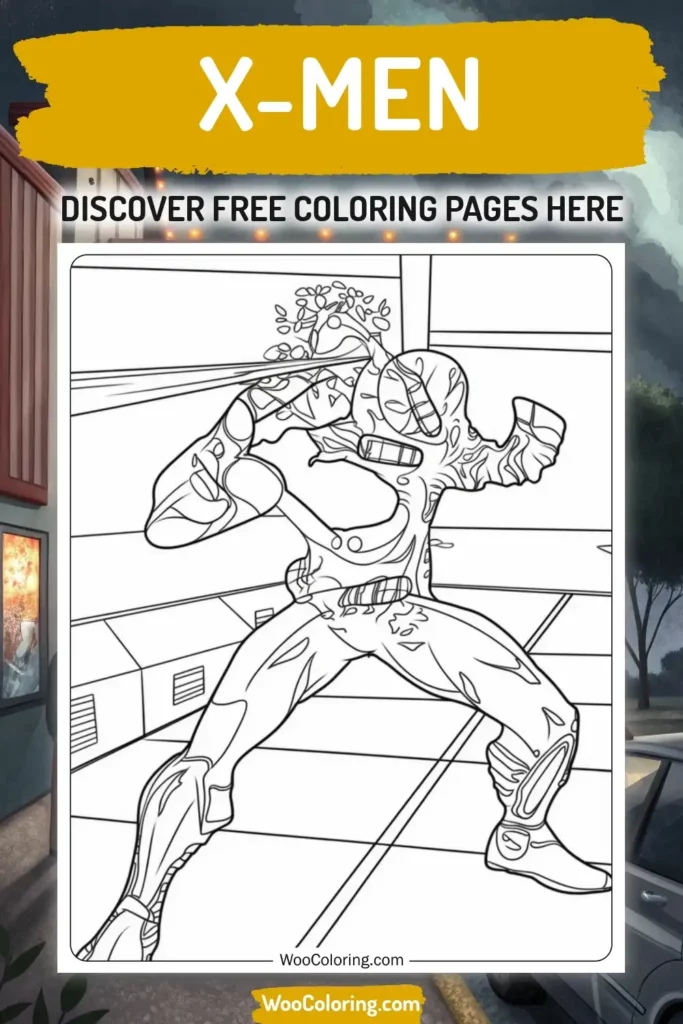X-Men coloring pages designs from movies
