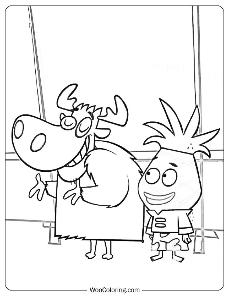 Yakkity Yak As Cow Coloring Page For Preschoolers