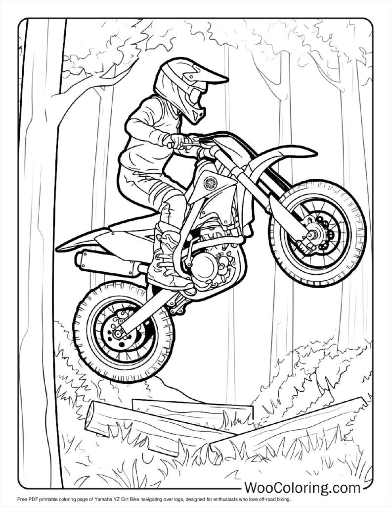 100  Dirt Bike coloring pages  Free PDF To Print  - 24