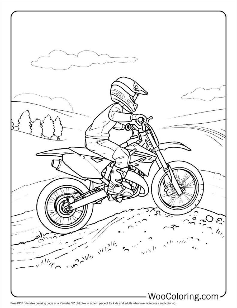 100  Dirt Bike coloring pages  Free PDF To Print  - 26