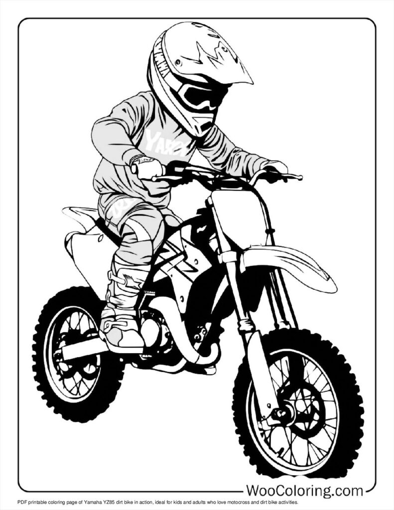 100  Dirt Bike coloring pages  Free PDF To Print  - 42