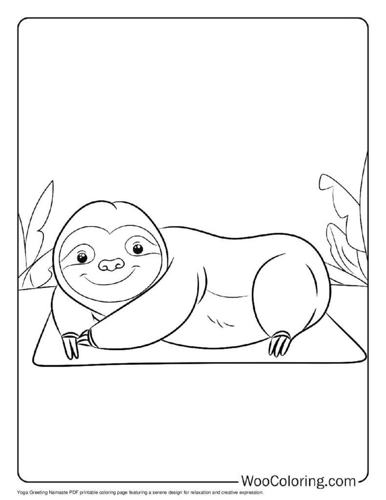 100  Yoga coloring pages  Free PDF To Print  - 79