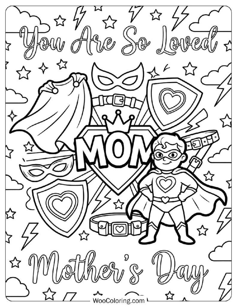 You Are So Loved Mother’s Day Words in an Elegant Font