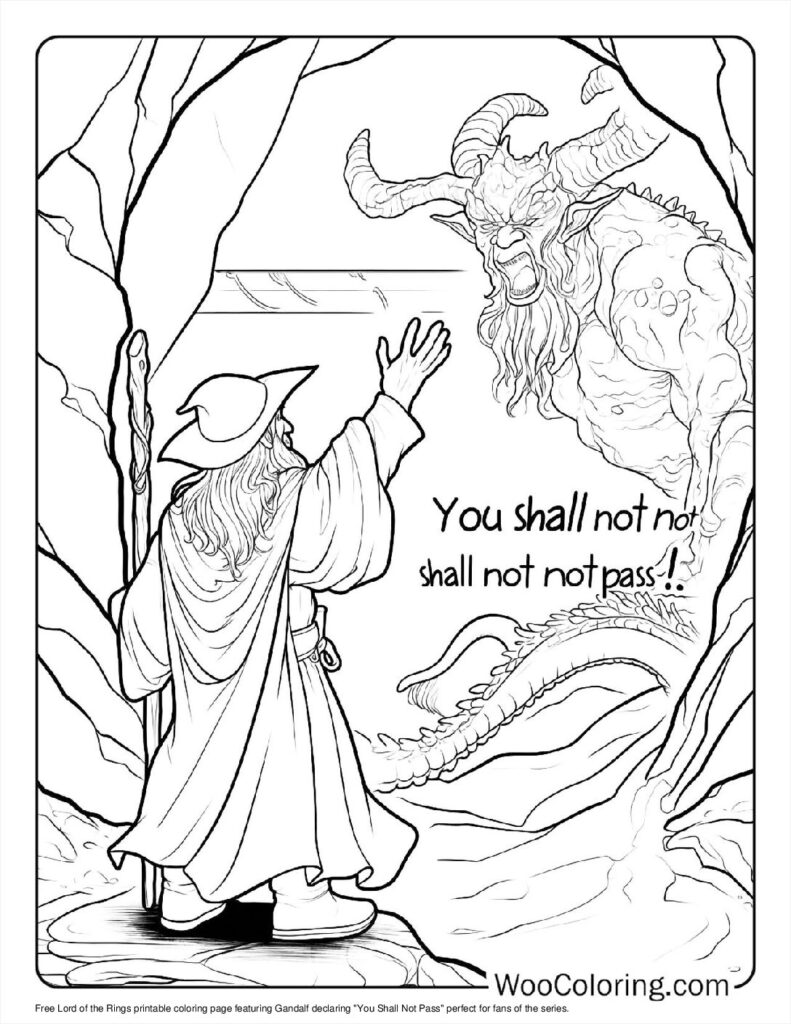 100  Lord Of The Rings coloring pages  Free PDF To Print  - 13