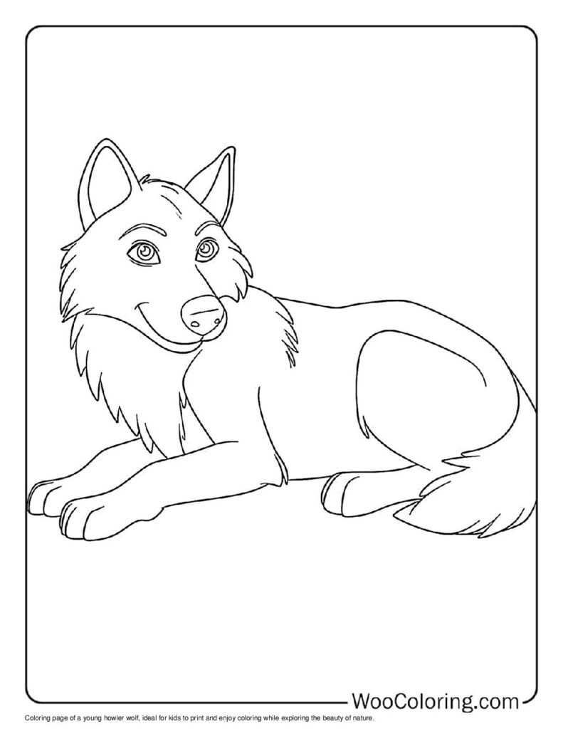 100  Wolf coloring pages  Free PDF To Print  - 4