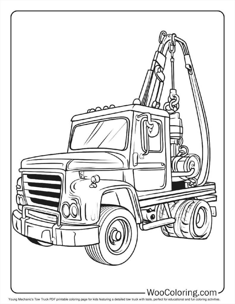 100  Tow Truck coloring pages  Free PDF To Print  - 91