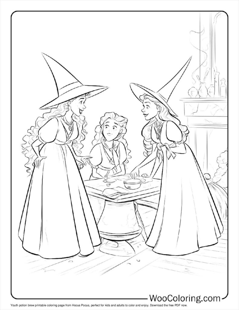 100  Hocus Pocus coloring pages  Free PDF To Print  - 1