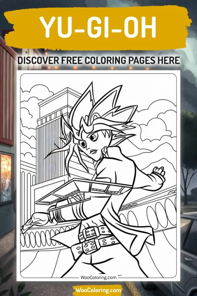 Yu-Gi-Oh coloring pages designs from movies
