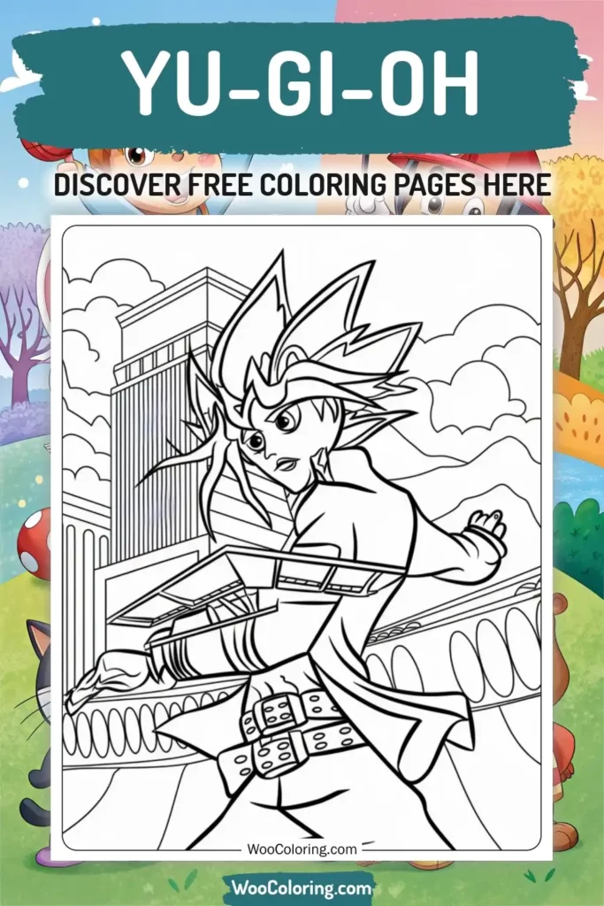 Yu-Gi-Oh coloring pages designs from TV Show