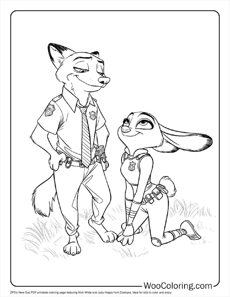 100  Zootopia coloring pages  Free PDF To Print  - 2