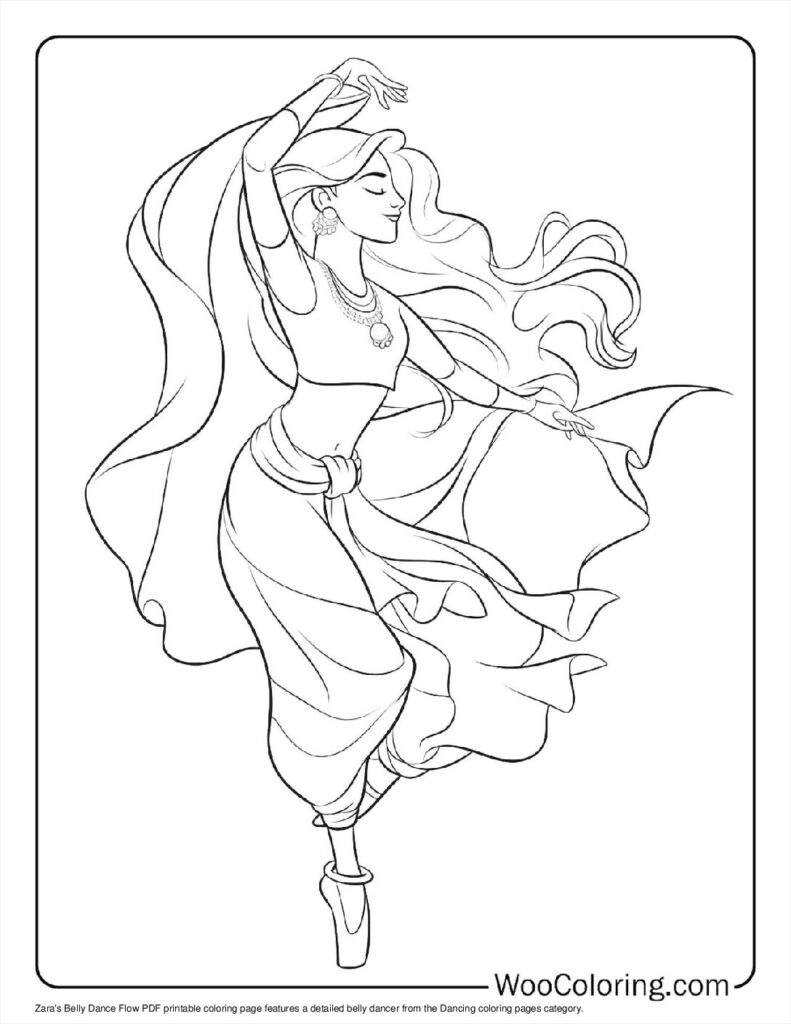 100  Dancing coloring pages  Free PDF To Print  - 65