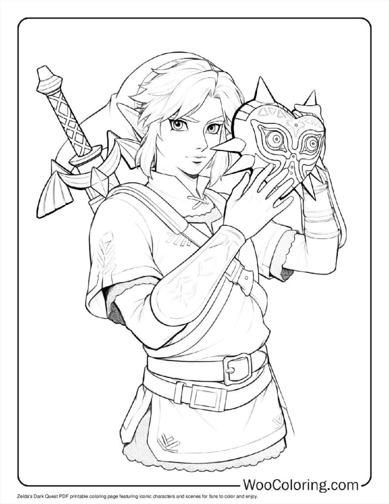 100  Zelda coloring pages  Free PDF To Print  - 65