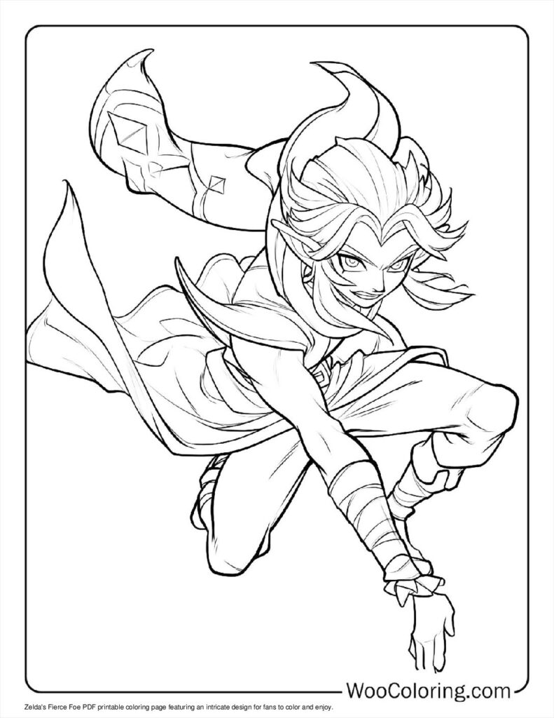 100  Zelda coloring pages  Free PDF To Print  - 84