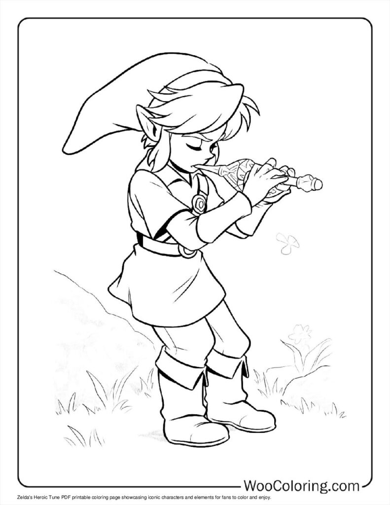100  Zelda coloring pages  Free PDF To Print  - 62