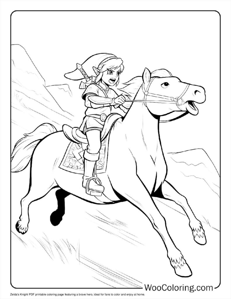 100  Zelda coloring pages  Free PDF To Print  - 18