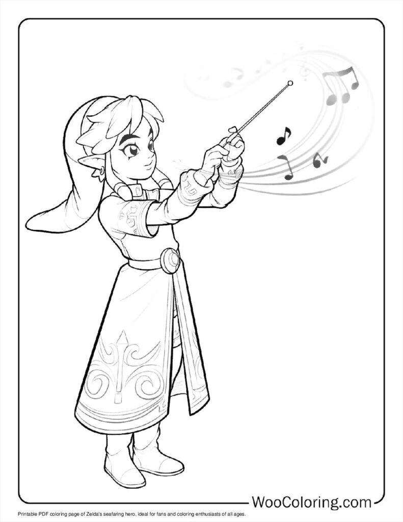 100  Zelda coloring pages  Free PDF To Print  - 8