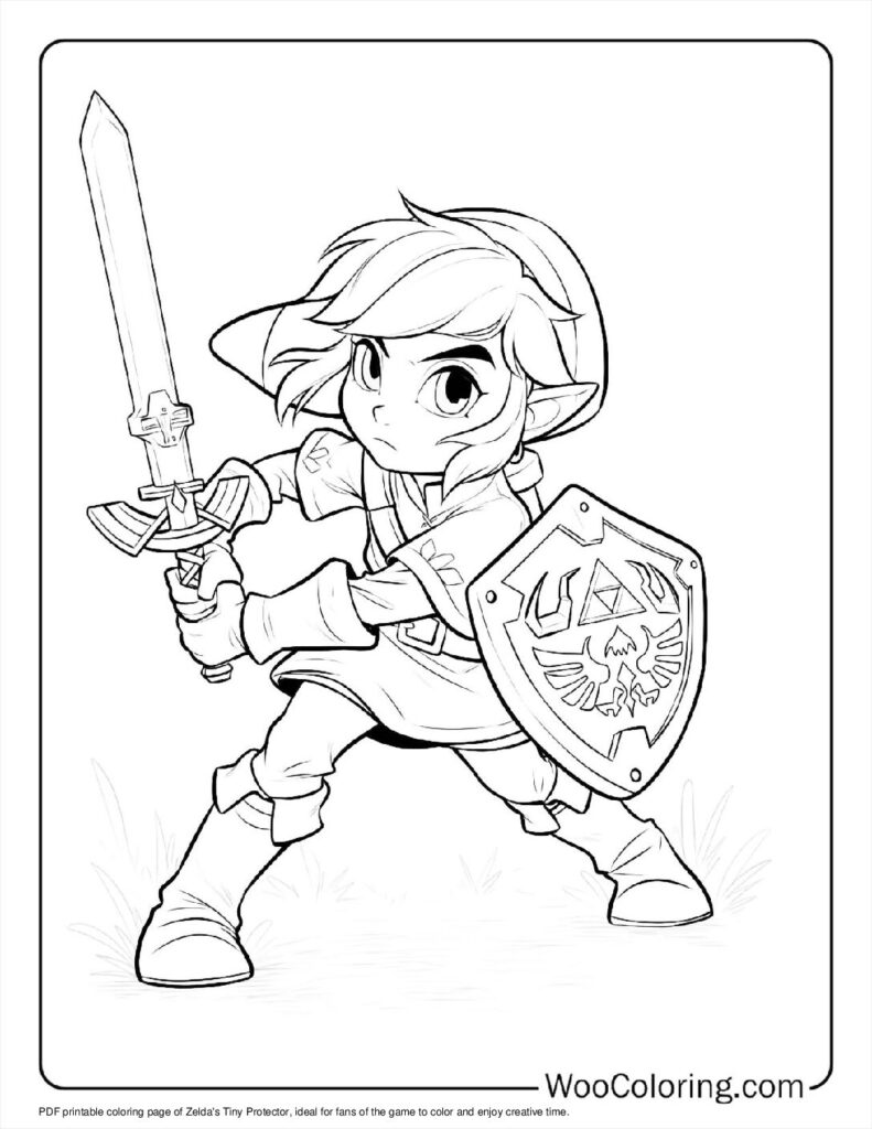 100  Zelda coloring pages  Free PDF To Print  - 76
