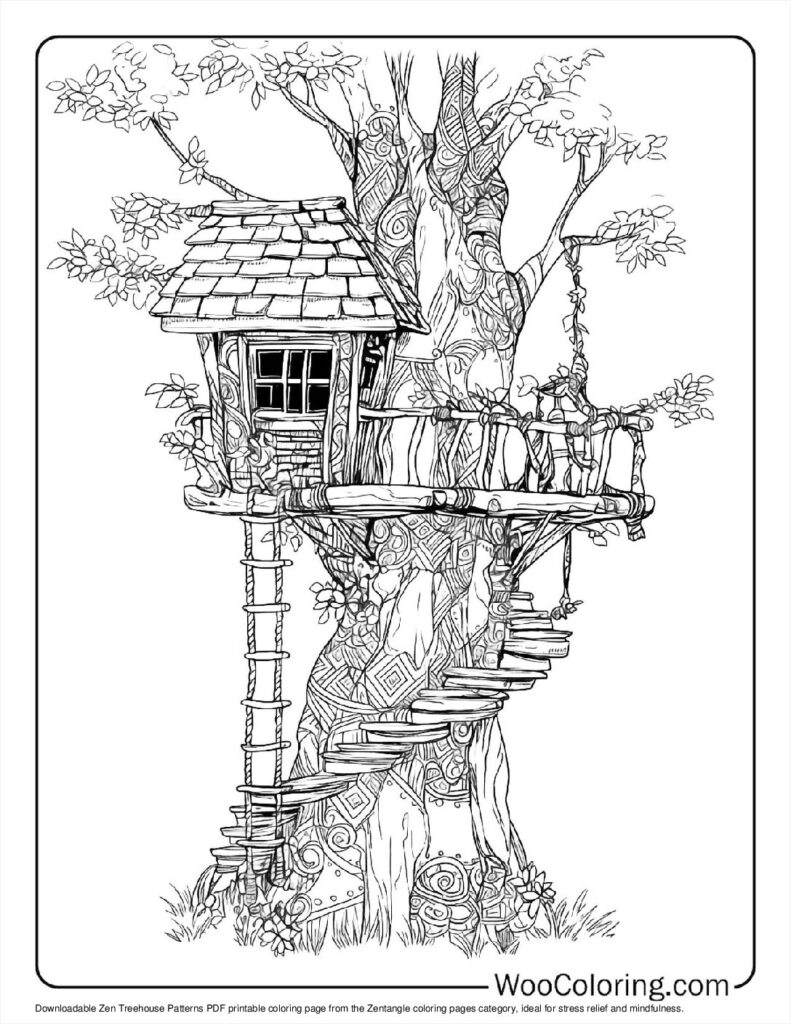 100  Zentangle coloring pages  Free PDF To Print  - 12