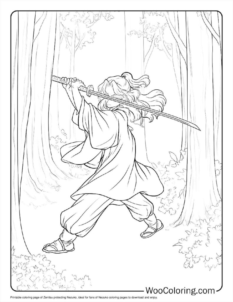 100  Nezuko coloring pages  Free PDF To Print  - 18