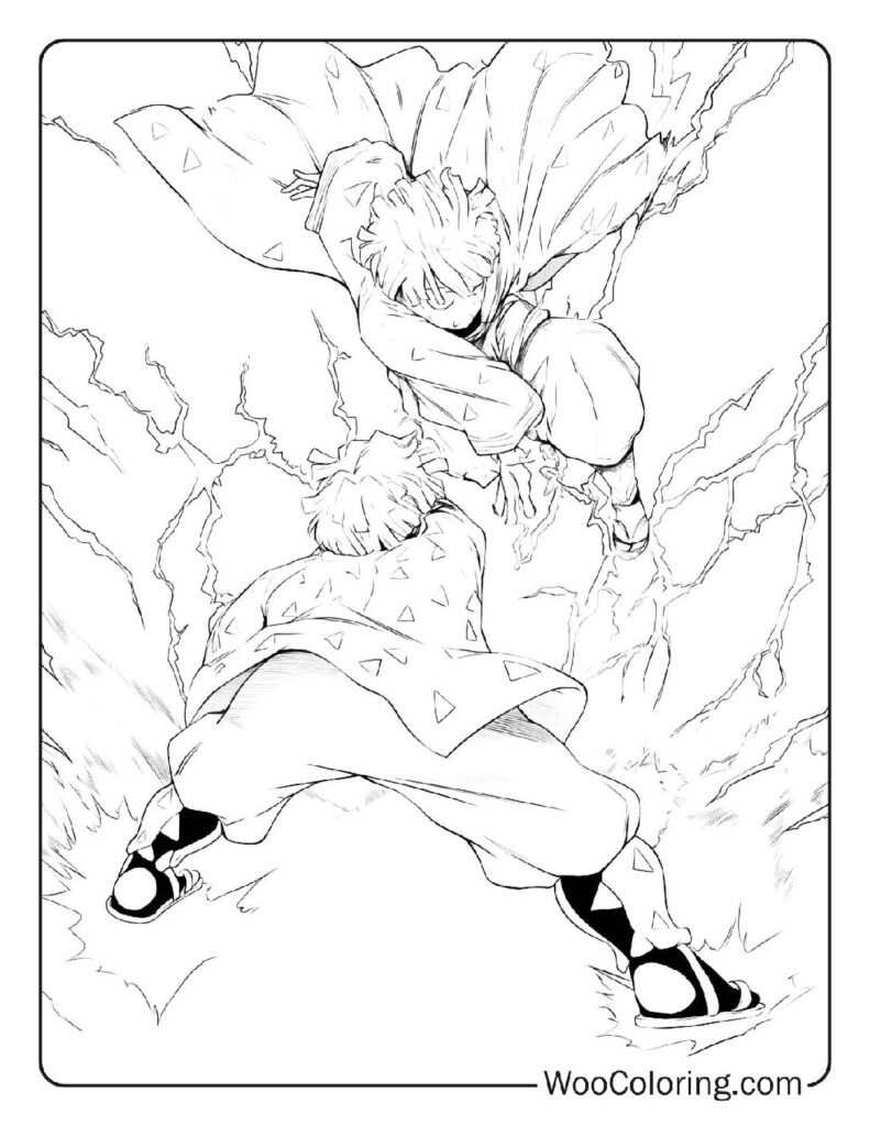 100  Demon Slayer coloring pages  Free PDF To Print  - 36