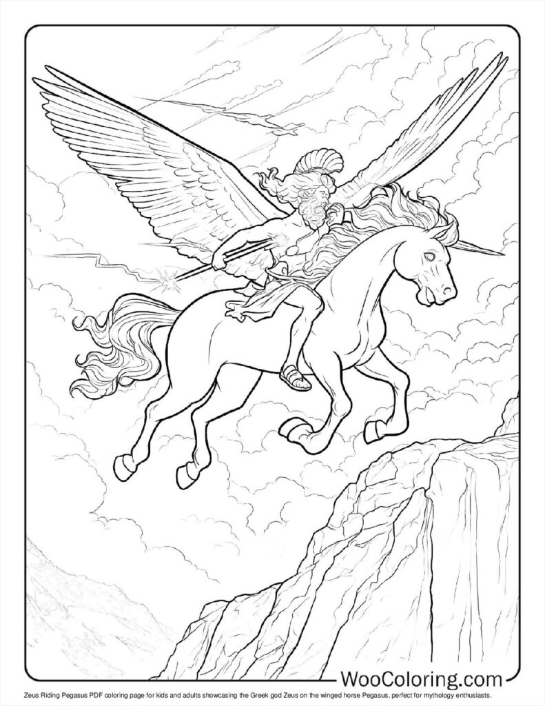 100  Pegasus coloring pages  Free PDF To Print  - 59
