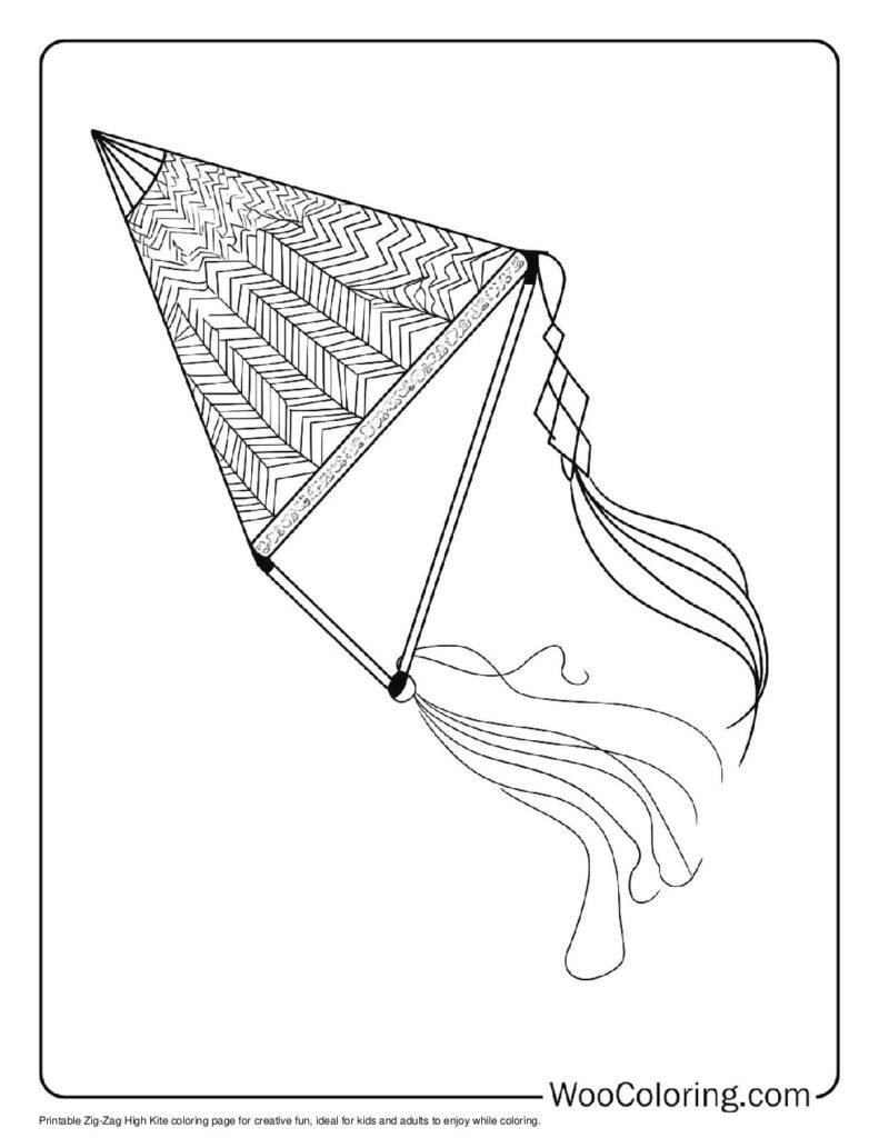 100  Kite coloring pages  Free PDF To Print  - 37