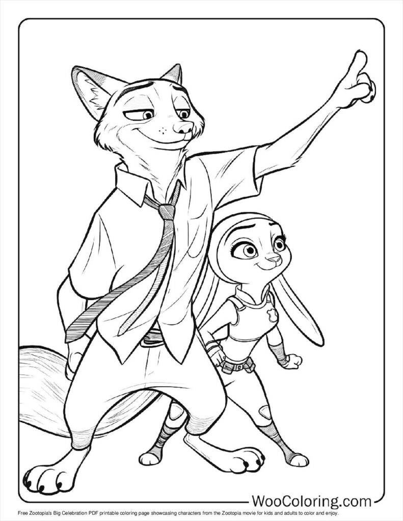 100  Zootopia coloring pages  Free PDF To Print  - 74