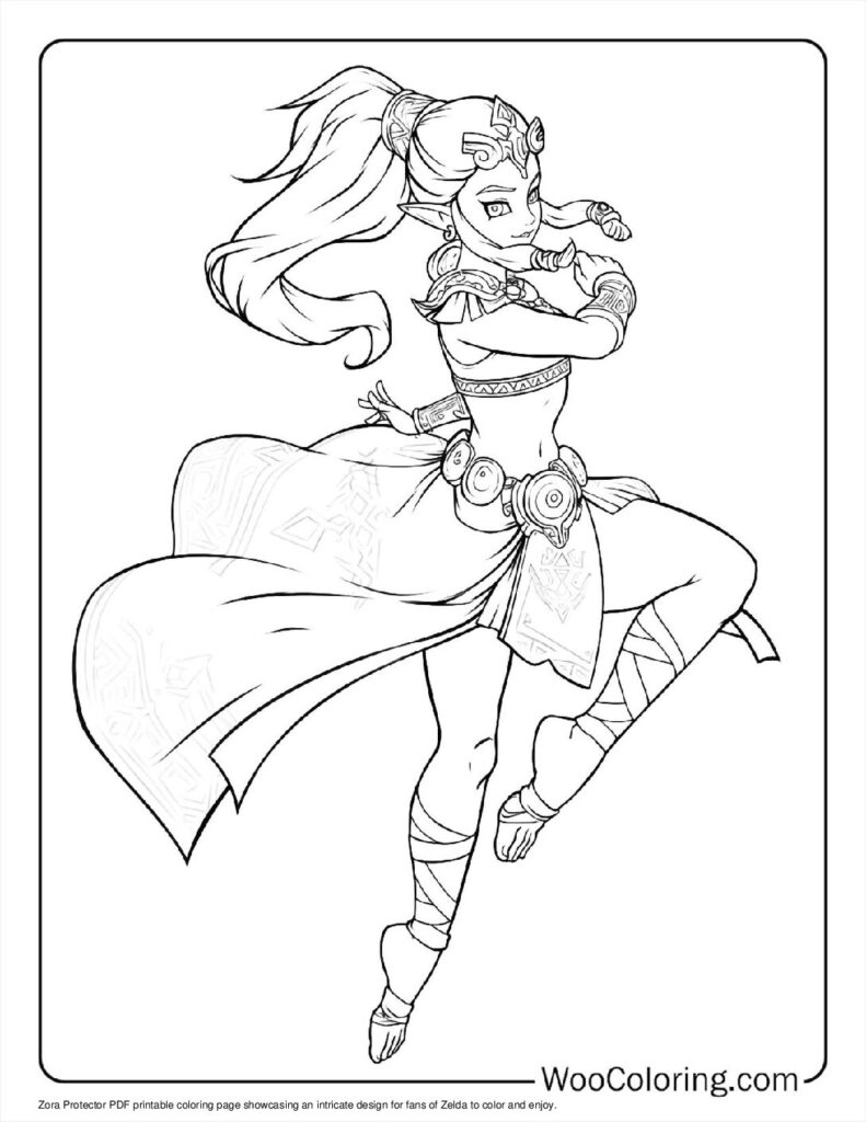 100  Zelda coloring pages  Free PDF To Print  - 12